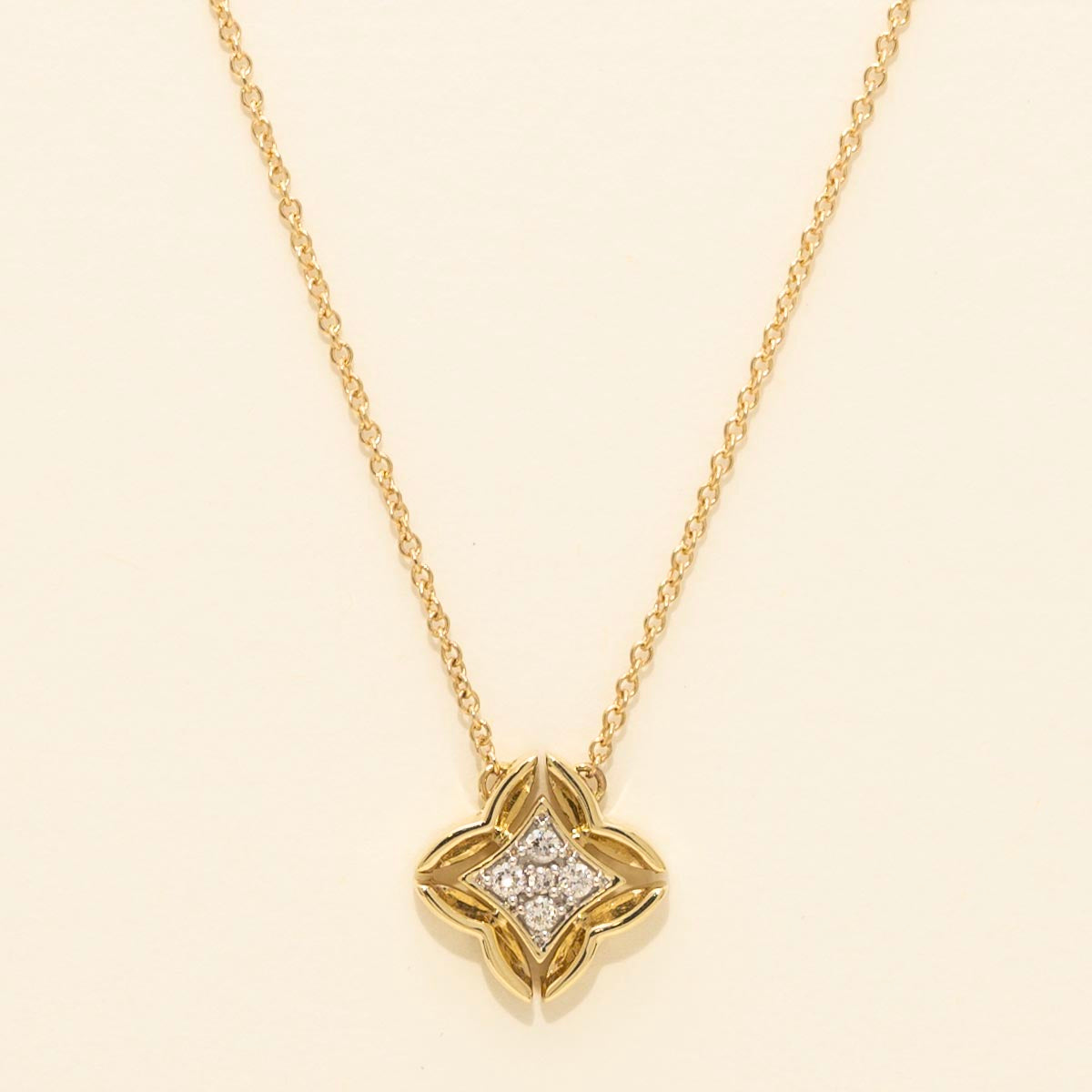 Diamond Fashion Necklace in 10kt Yellow Gold (1/20ct tw)