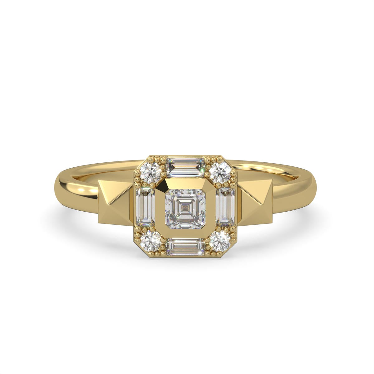 Lands Collection Earth Diamond Ring in Yellow Modern Electrum (1/3ct tw)