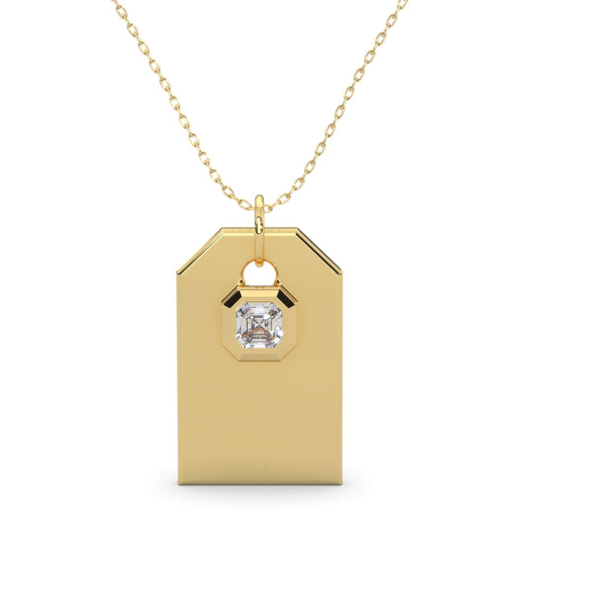 Lands Collection Earth Diamond Necklace in Yellow Modern Electrum (1/4ct)