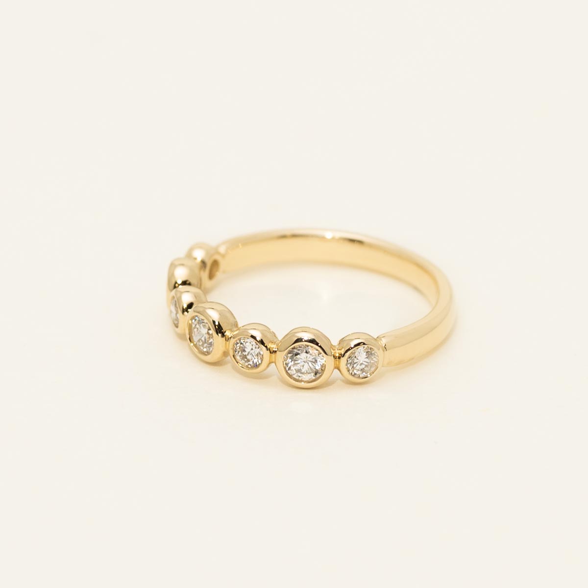 Diamond Bezel Set Band in 14kt Yellow Gold (1/2ct tw)