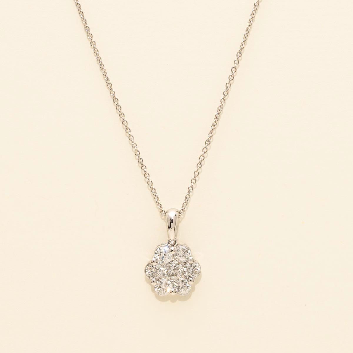 Diamond Fashion Necklace in 10kt White Gold (1ct tw)