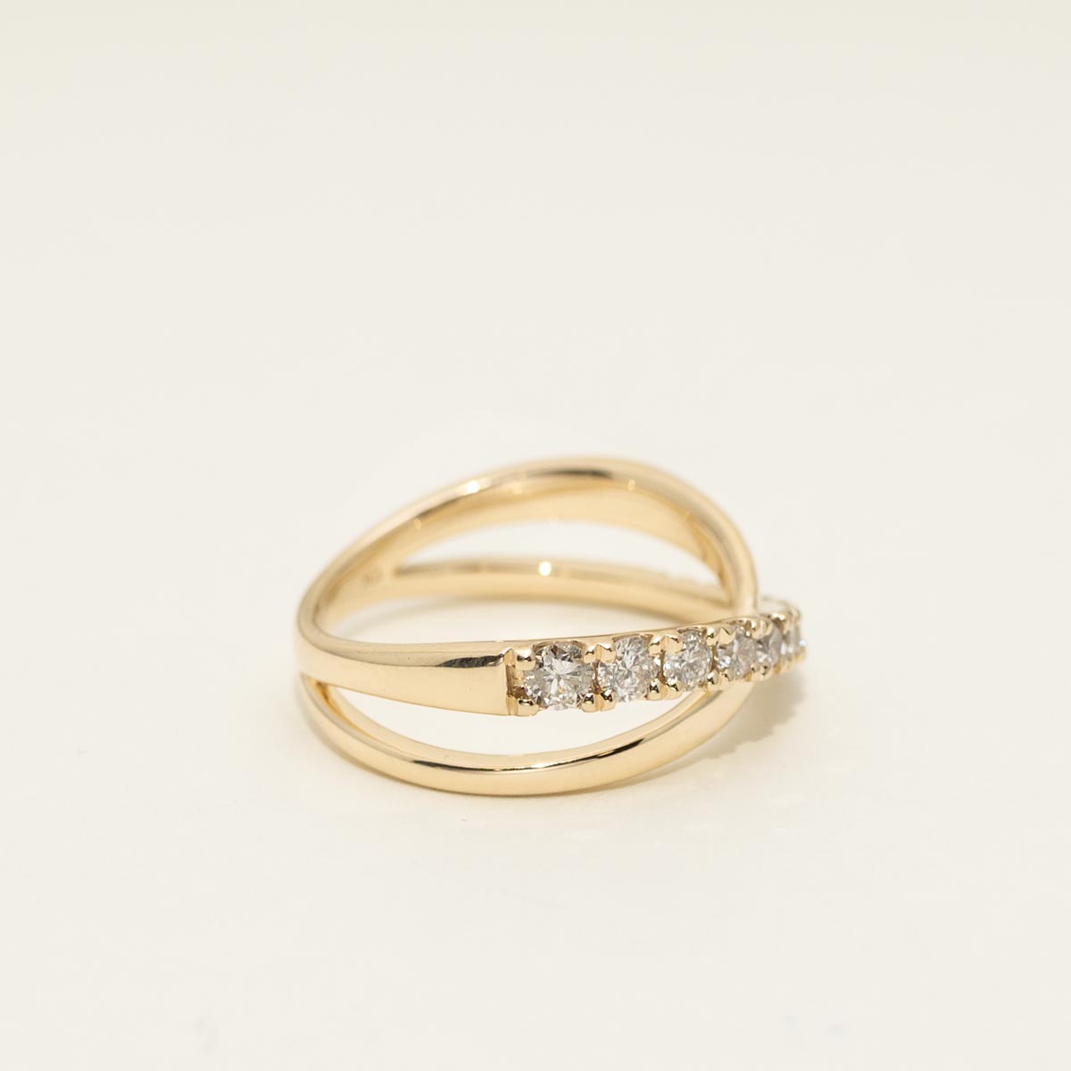 Diamond Bypass Ring in 10kt Yellow Gold (1/2ct tw)