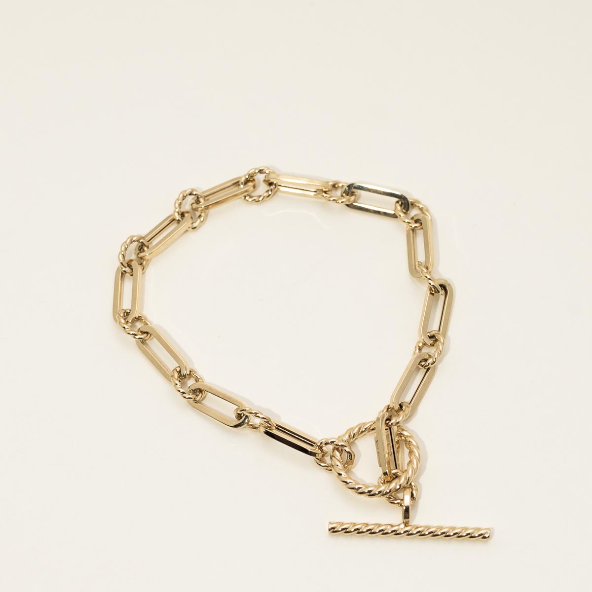 Toggle Link Bracelet in 14kt Yellow Gold