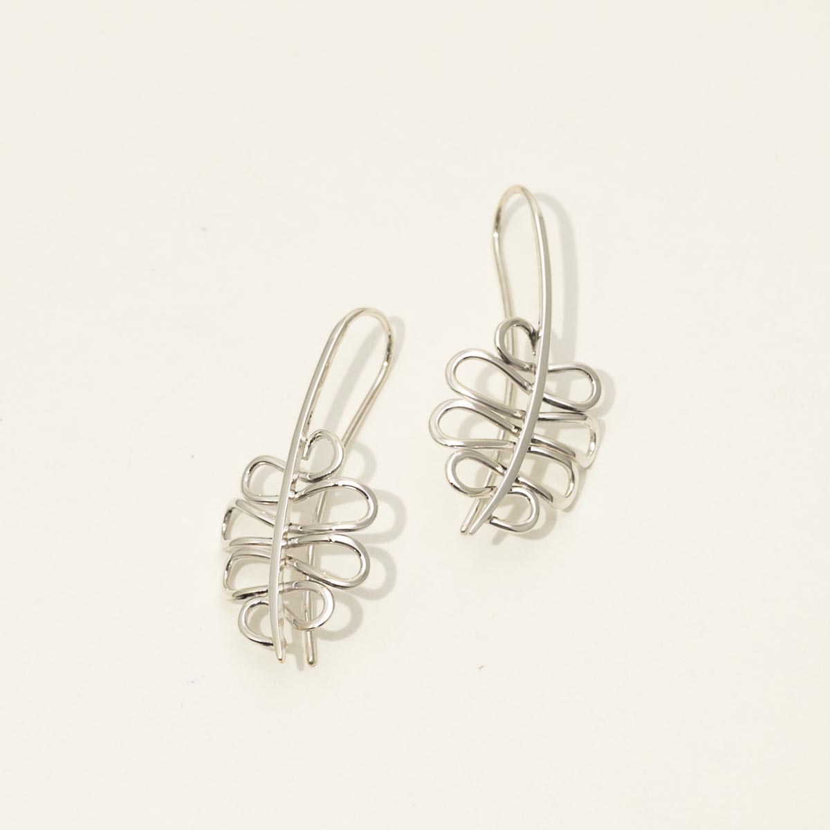 E. L. Designs Flutter Drop Earrings in Sterling Silver