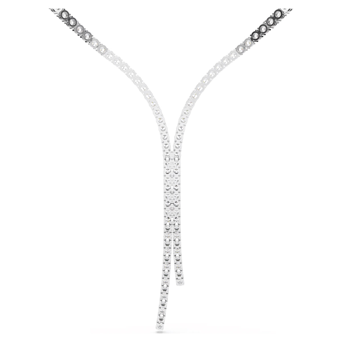 Swarovski Matrix Y Crystal Tennis Necklace