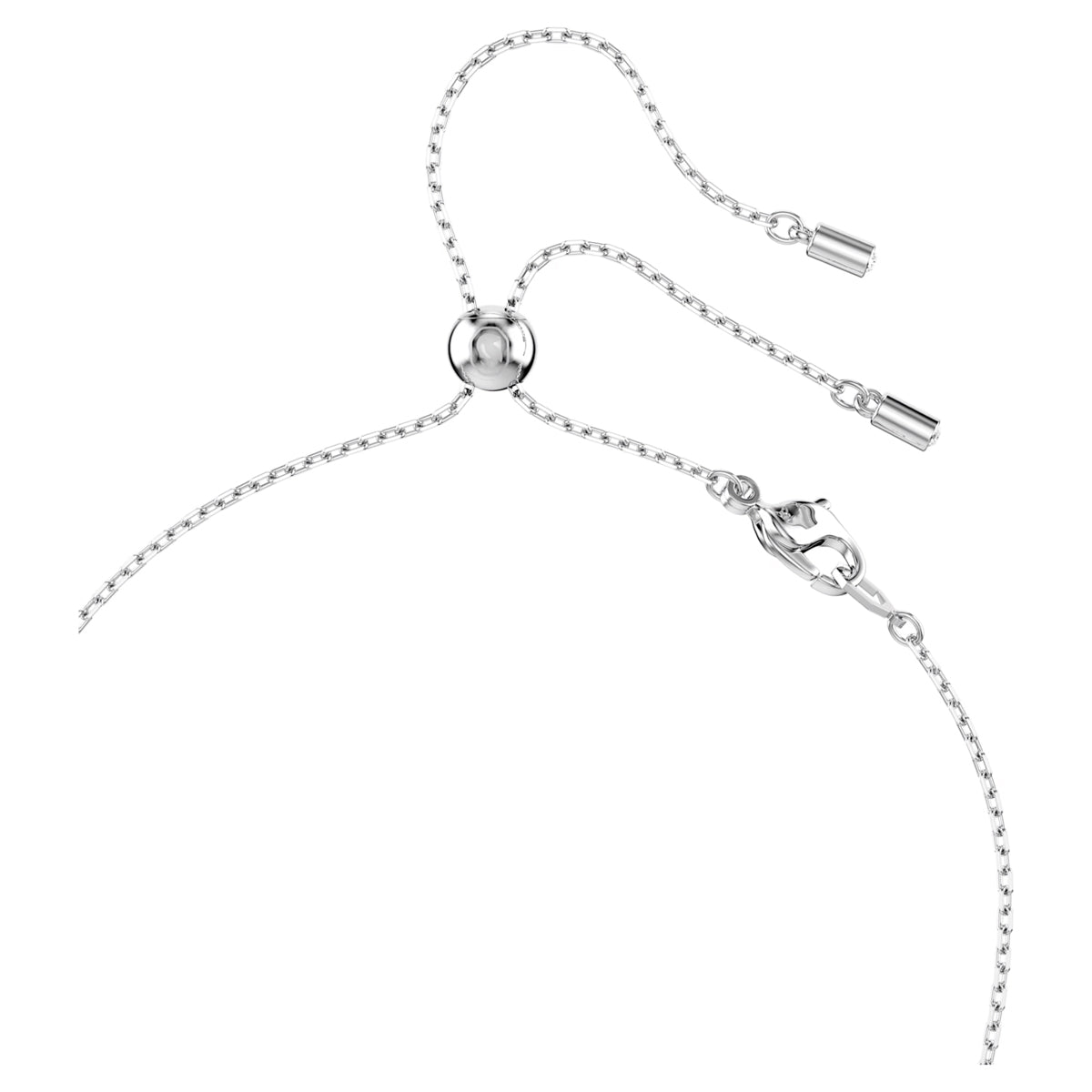 Swarovski Constella Crystal Station Necklace with Crystal Pearls