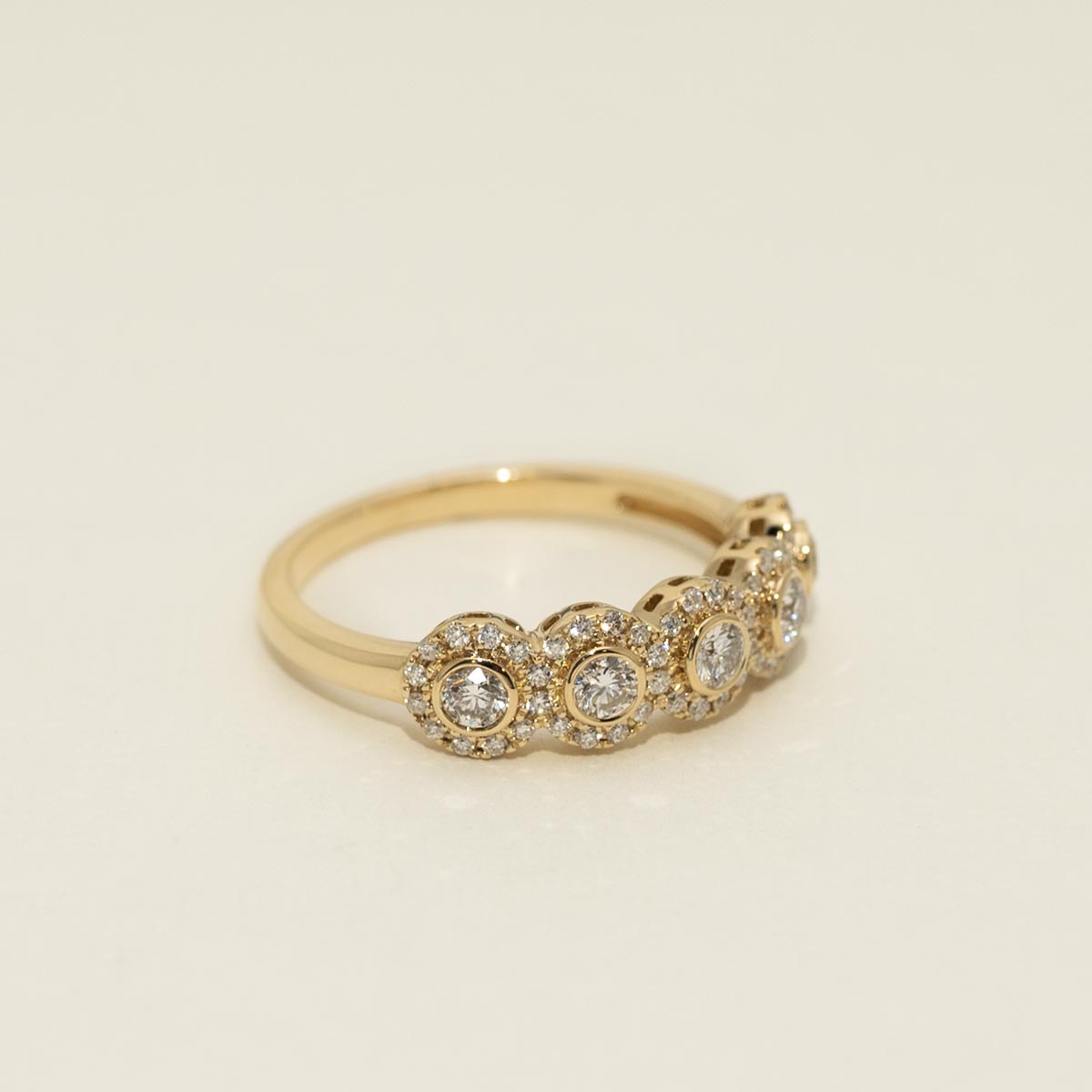 Diamond Bezel Fashion Ring in 14kt Yellow Gold (1/2ct tw)