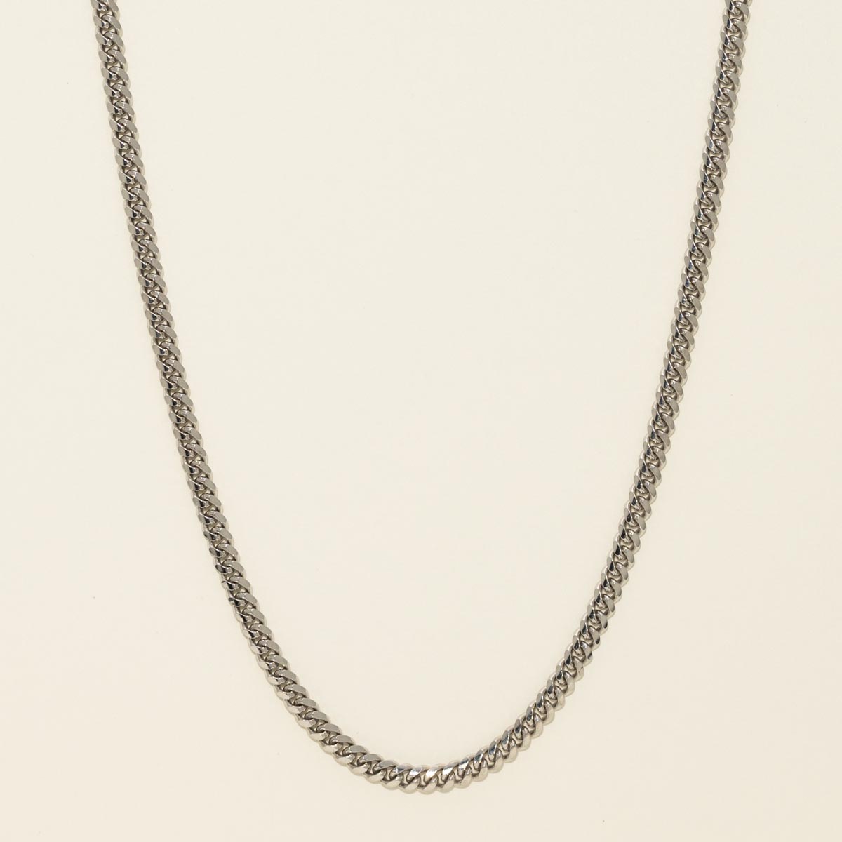 Miami Cuban Link Chain in Sterling Silver (22 inches and 3.5mm wide)